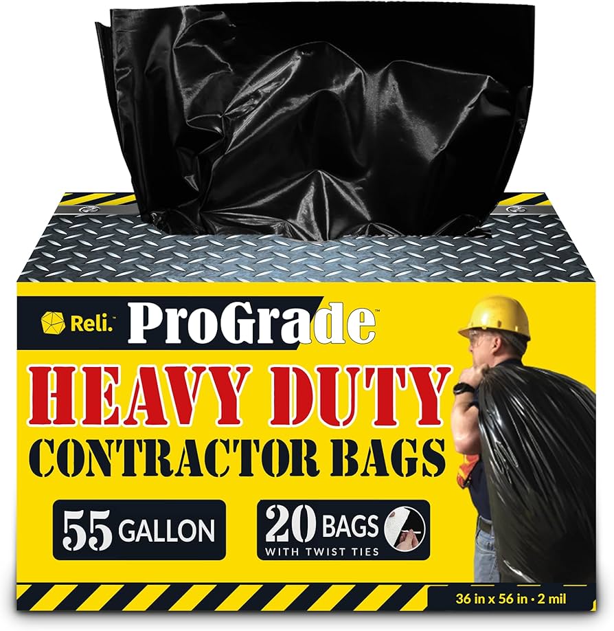 20 JUMBO Heavy Duty Contactor Bags ( 1 Box )