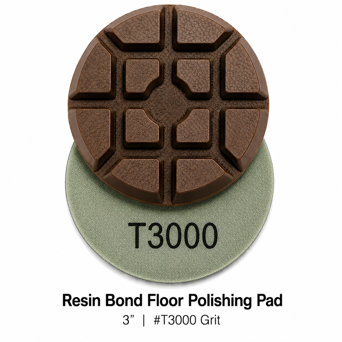 Resin Bond Floor Polishing Pad 3'' #T3000 Grit