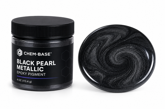 CHEM-BASE Black Pearl Metallic Epoxy Pigment – 4 oz
