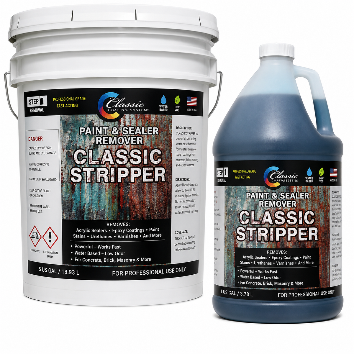 CLASSIS COATINGS SYSTEMS - PAINT & SEALER REMOVER - CLASSIC STRIPPER