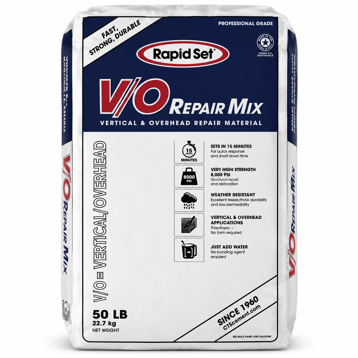 Rapid Set 50 lb. Bag Vertical Overhead Repair Mix