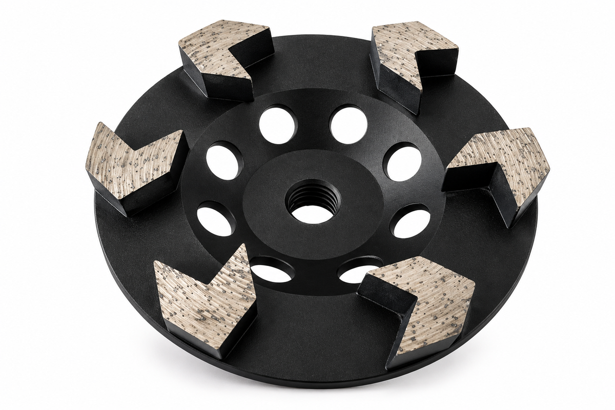5" Diamond Cup Wheel - 6 Arrow Segments