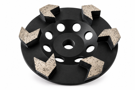 5" Diamond Cup Wheel - 6 Arrow Segments