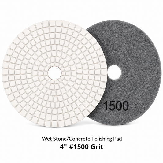 Wet Diamond Polishing Pad - 4" #1500 Grit