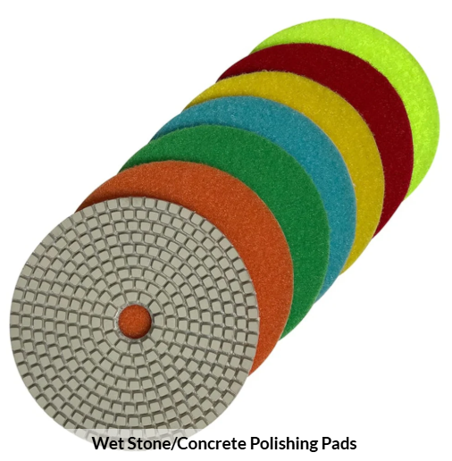 Wet Diamond Polishing Pad - 7" #200 Grit