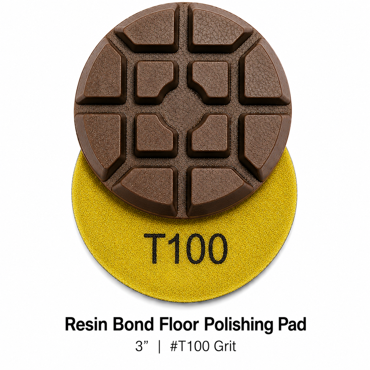 Resin Bond Floor Polishing Pad 3'' #T100 Grit