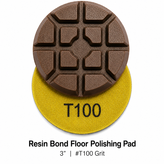 Resin Bond Floor Polishing Pad 3'' #T100 Grit
