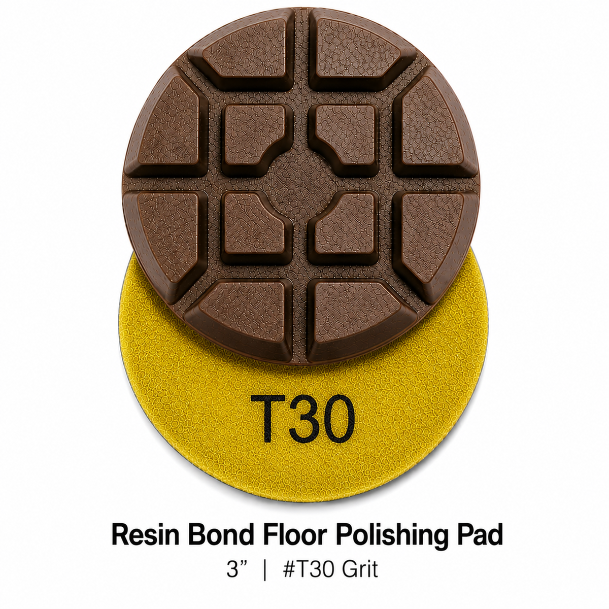 Resin Bond Floor Polishing Pad 3'' #T30 Grit