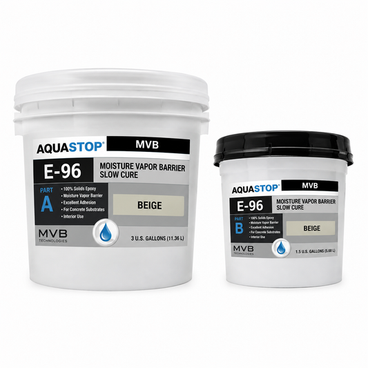 AQUASTOP - E-96 - MVB - A/B - MOINSTURE VAPOR BARRIER SLOW CURE - BEIGE - 3 GAL