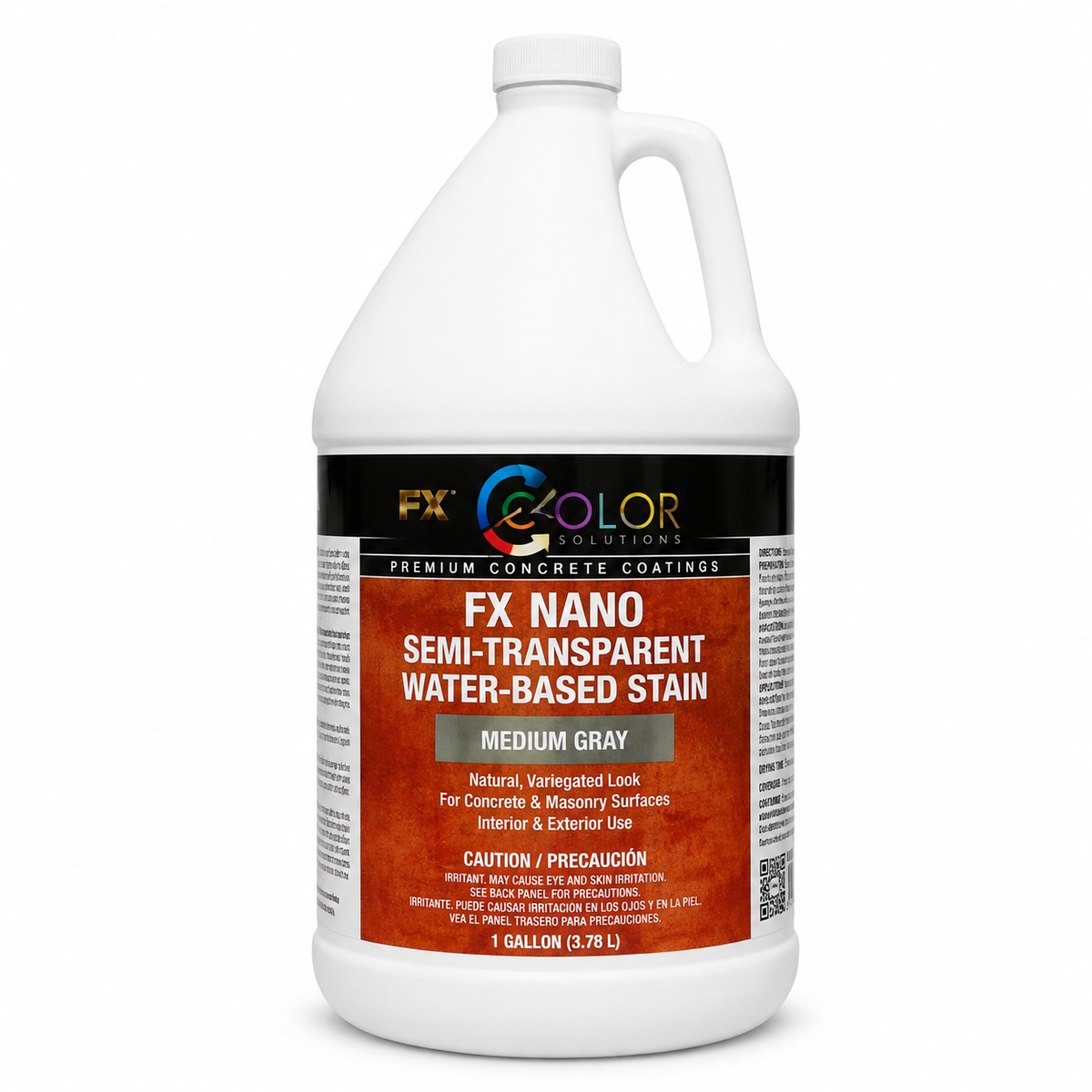 FX Nano Semi-Transparent Water-Based Stain – Medium Gray