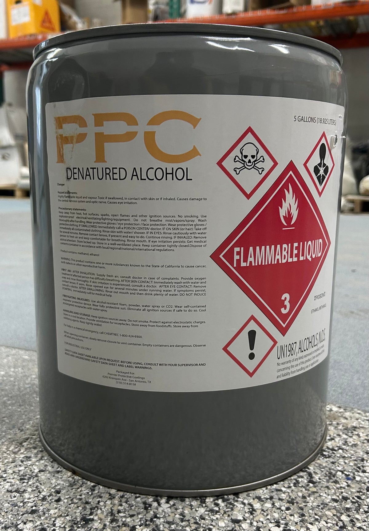 PPC Denatured Alcohol - 5 Gal Xylene-Xylol