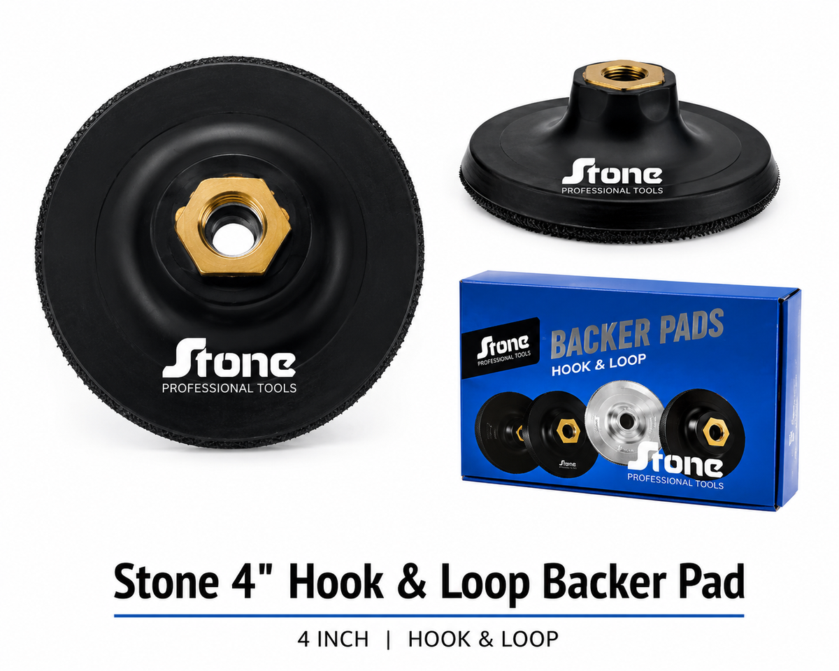 Stone 4" Hook & Loop Backer Pad