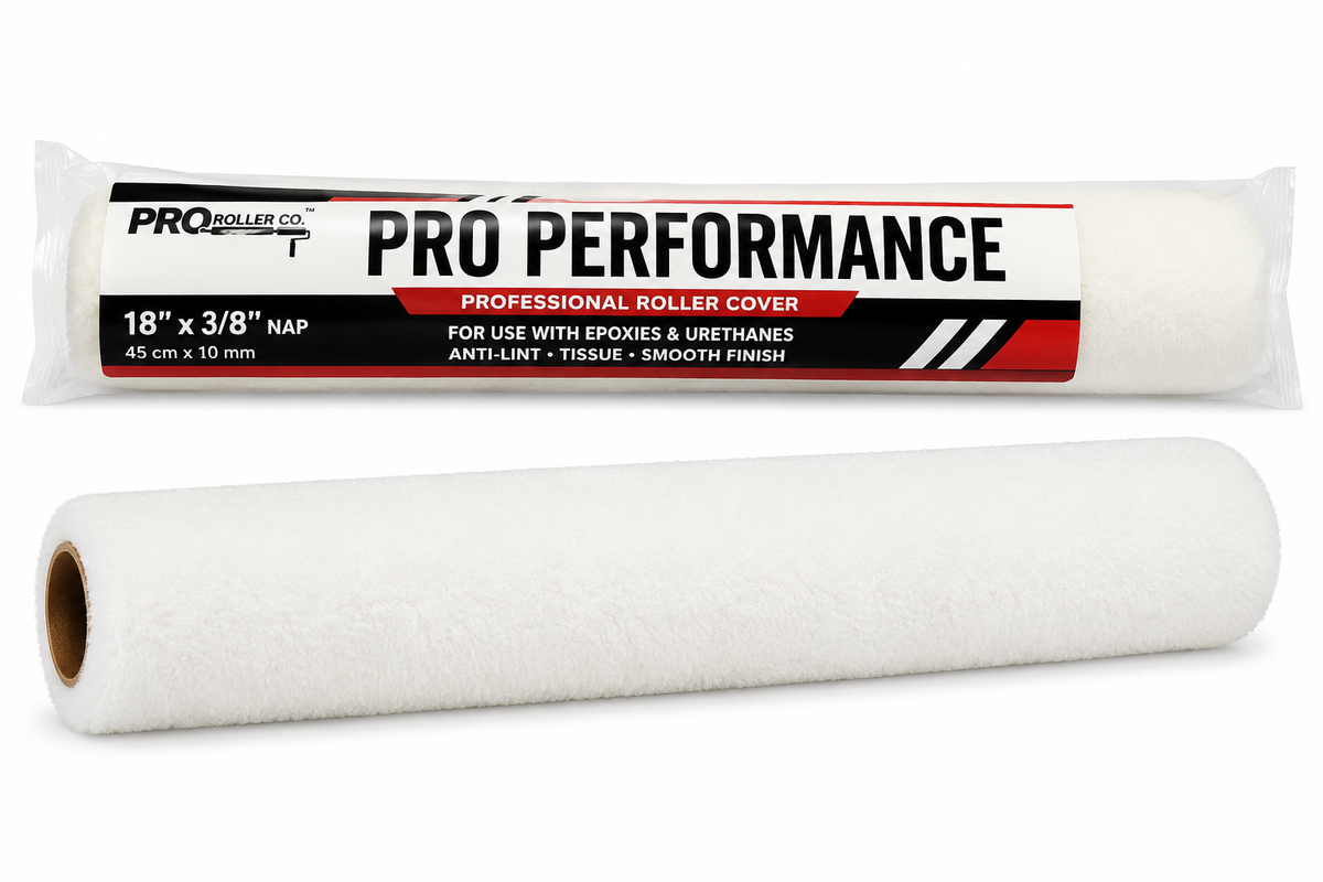 PRO ROLLER CO - PRO PERFORMANCE 18"- 3/8" - ROLLER - ANTI-LINT - TISSUE - FOR USE WHITH EPOXIES & UR