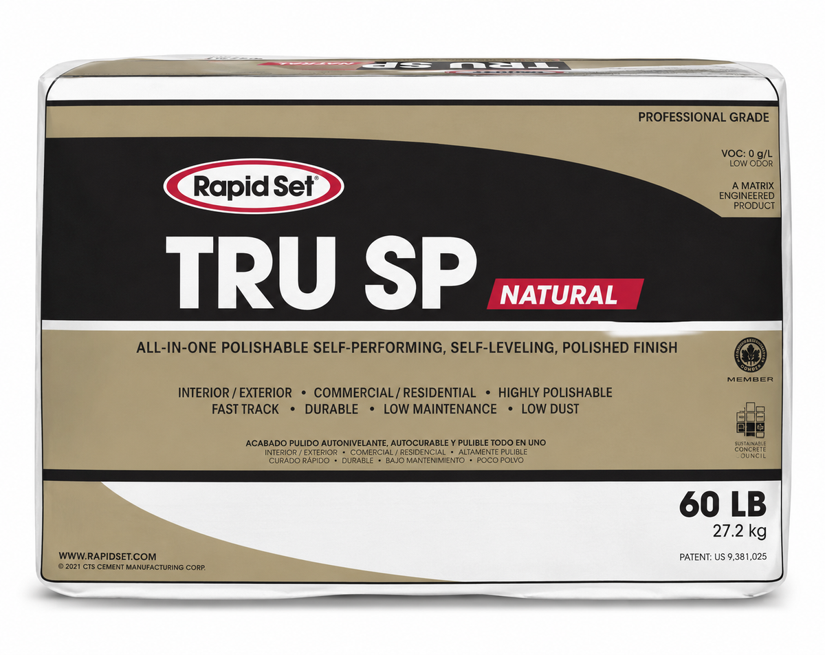 RAPID SET - TRU SP - NATURAL - POLISHED CONCRETE FINISH