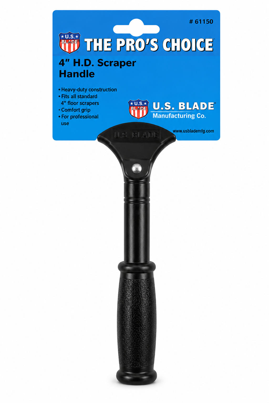 U.S. Blade 4" Heavy-Duty Floor Scraper Handle