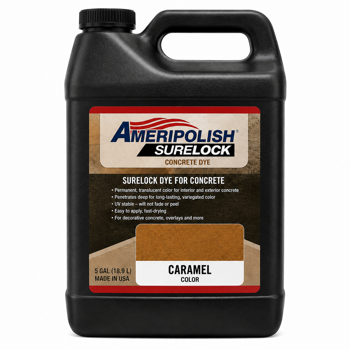 AMERIPOLISH DYE CARAMEL SURELOCK 5 GAL