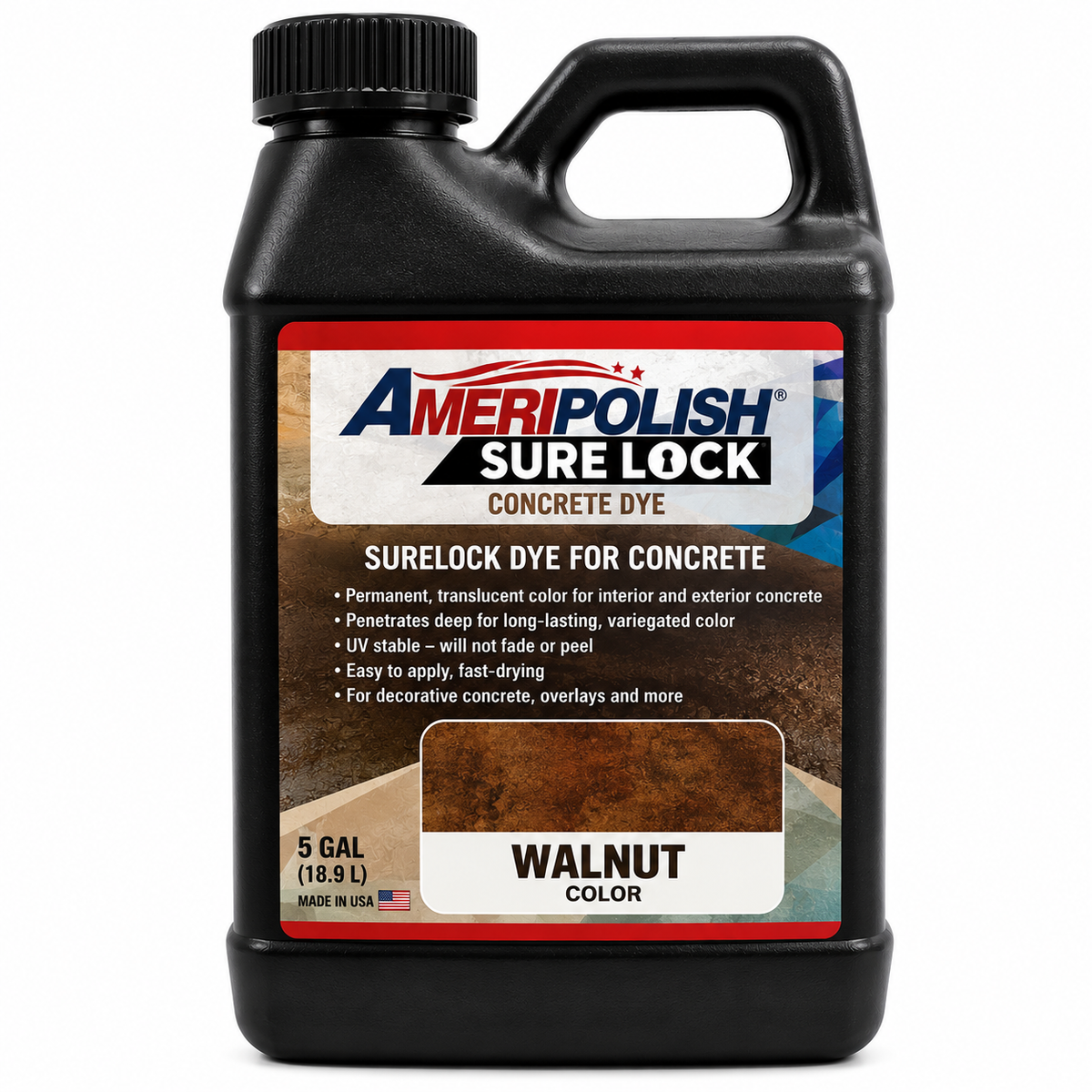 5 GALLON WALNUT SURELOCK AMERIPOLISH DYE