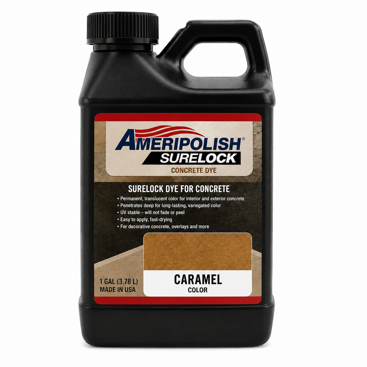 AMERIPOLISH DYE CARAMEL SURELOCK 1 GAL
