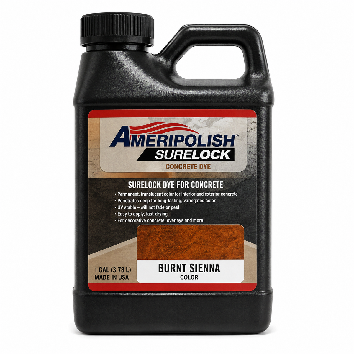 AMERIPOLISH DYE BURNT SIENNA SURELOCK 1 GAL