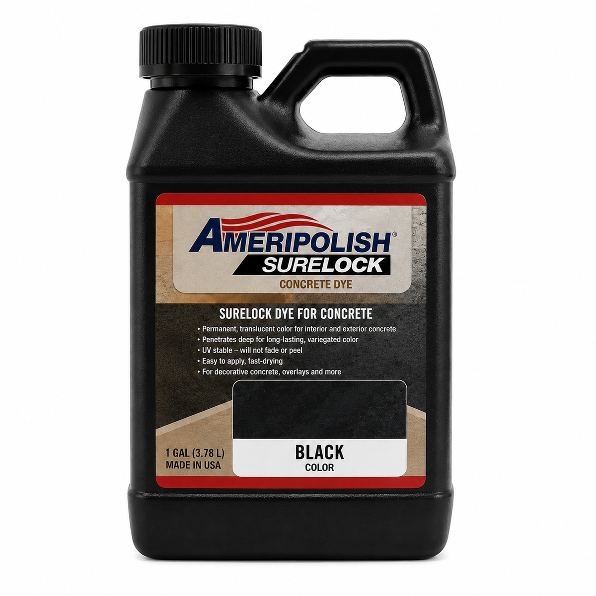 AMERIPOLISH DYE BLACK SURELOCK 1 GAL