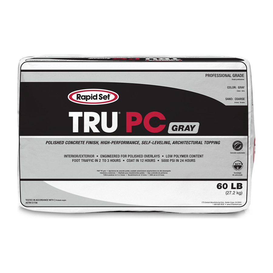 Rapid Set Tru-PC Polished Concrete - 60 lbs